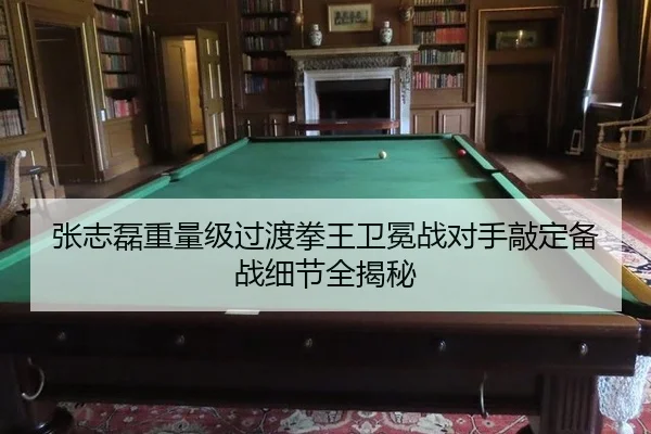 张志磊重量级过渡拳王卫冕战对手敲定备战细节全揭秘
